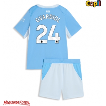 Manchester City Josko Gvardiol #24 Echipament de Fotbal Replică 2026-27 Copii Acasa (+ Șorturi)